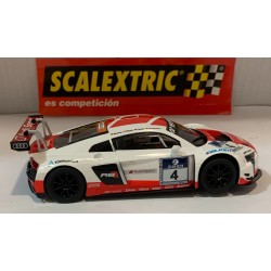 SLOT CAR SCX SCALEXTRIC A10225S300  AUDI R8 LMS -4 24H NBR BASSENG-STIPPLER