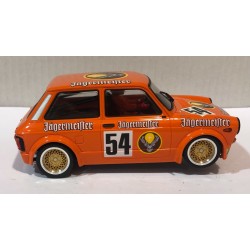 SLOT CAR BRM 131 1/24 AUTOBIANCHI A112 ABARTH -54 JAGERMEISTER HOCKENHEIM 1982