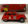 SLOT CAR PINK-KAR CV035 CITROEN 2CV -72 RALLYE 1974 ROJO
