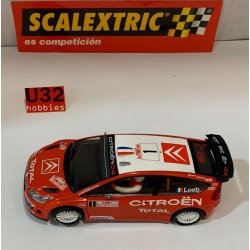 SLOT CAR SCX SCALEXTRIC C-6158 CITROEN C4 WRC -1 MONTE CARLO 2007 SEBASTIAN LOEB