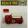 SLOT CAR SCX SCALEXTRIC EXIN C-45 MINI COOPER -1 ROJO  PILOTO CASCO JET