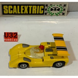SLOT CAR SCX SCALEXTRIC EXIN C-40 CHAPARRAL GT AMARILLO HECHO EN MEXICO