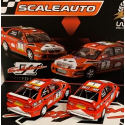 SCALEAUTO SC-6317PACK MITSUBISHI EVO VI RALLY CATALUNYA 1999 -1 MAKINEN--2 LOIX