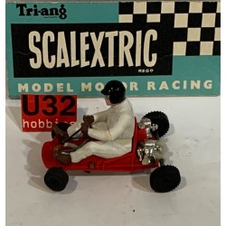 SLOT CAR TRIANG SCALEXTRIC K/1 GO KART ROJO 2 SERIE