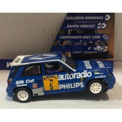 SLOT CAR TEAM SLOT 12108 RENAULT 5 MAXI TURBO -5 CTO.RACE 1988 BARRERAS-MINGUEZ