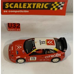 SLOT CAR SCX SCALEXTRIC 6077 CITROEN XSARA WRC -15 R COSTA BRAVA  2001 J. PURAS