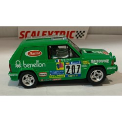 SLOT CAR SCALEXTRIC U10498S300 FIAT PANDA 45 4x4 -207 PARIS DAKAR'84 BENETTON