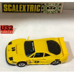 SLOT CAR SCX SCALEXTRIC  EXIN 8352 FERRARI F40 -59 AMARILLO CON LUCES