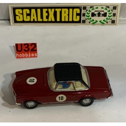 SLOT CAR SCX SCALEXTRIC EXIN C-32 MERCEDES 250SL -10 GRANATE  CAPOTA  NEGRA