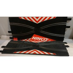 SLOT CAR NINCO 10111 RECTA CAMBIO DE CARRIL 400 mm  2 UNIDADES