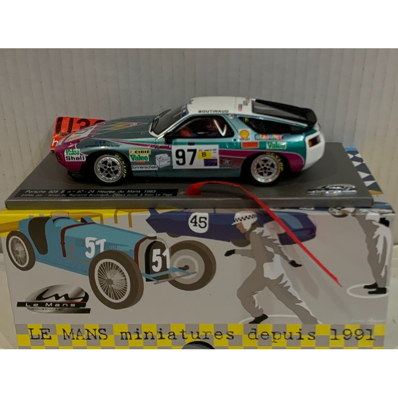 SLOT CAR LEMANS MINIATURES 132105/97M PORSCHE 928 -97 LE MANS 1963 R.BOUTINAUD