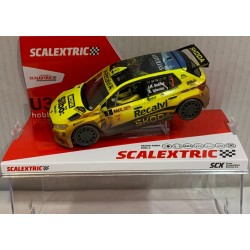 SLOT CAR SCX SCALEXTRIC U10565S300 SKODA FABIA WRC2 -1 COHETE SUAREZ-A.IGLESIAS