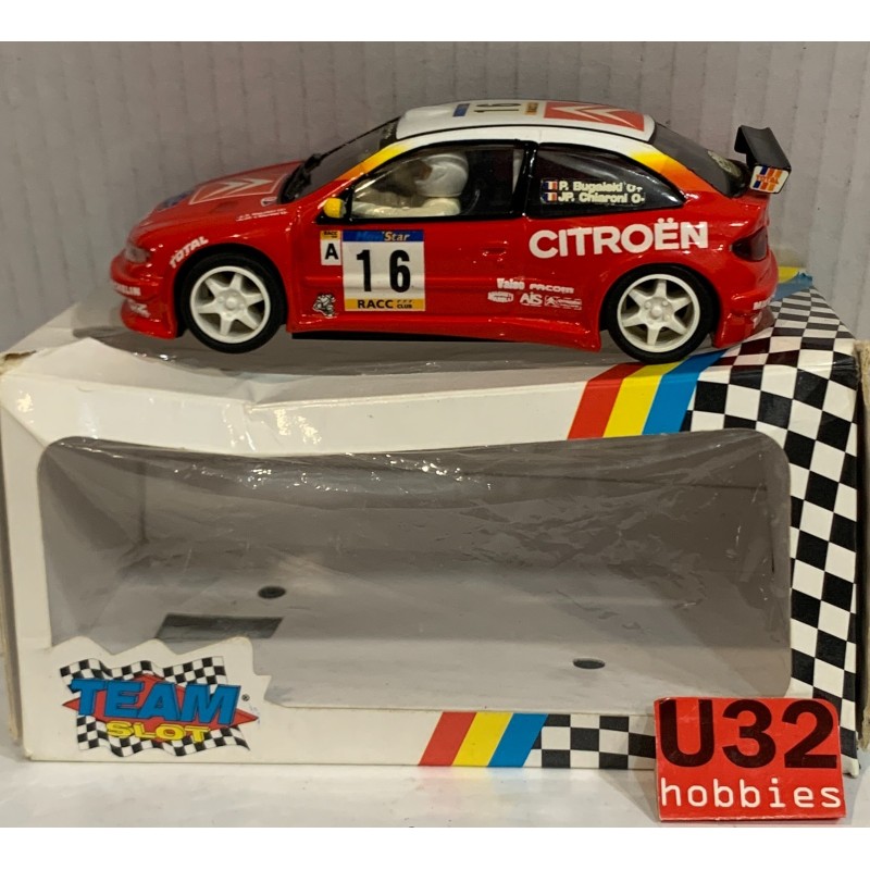 SLOT CAR TEAM SLOT 10902 CITROEN XSARA KIT CAR -16 RALLY CATALUNYA 1999 BUGALSKI