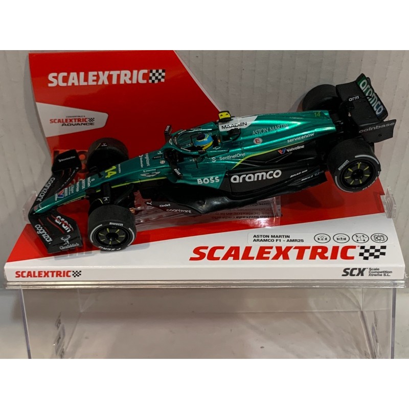 SLOT CAR SCX SCALEXTRIC U10597S300 ASTON MARTIN AMR25 -14 F1 '25 FERNANDO ALONSO