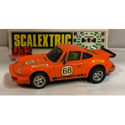 SLOT CAR SCX SCALEXTRIC EXIN 4051 PORSCHE 911 CARRERA -68 J.FERNANDEZ  NARANJA