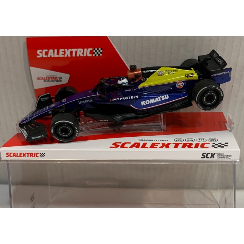 SLOT CAR SCX SCALEXTRIC U10602S300 WILLIAMS FW46 -43 F1 2025 FRANCO COLAPINTO