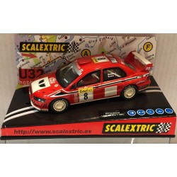 qq 6089  SCALEXTRIC MITSUBISHI LANCER E7 R MONTECARLO 02 -8 Mc RAE *
