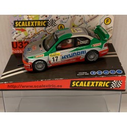 qq SCX SCALEXTRIC 6084 HYUNDAI ACCENT WRC -17 MONTECARLO 2002 A. SCHWARZ *