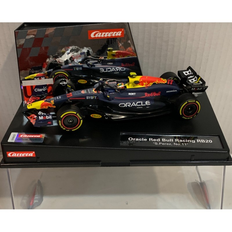 SLOT CAR CARRERA EVOLUTION 27803 ORACLE RED BULL RACING RB20 -11 SERGIO PEREZ