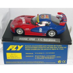SLOT CAR FLY E5 DODGE VIPER F.C.BARCELONA  LIMITED EDITION   MB