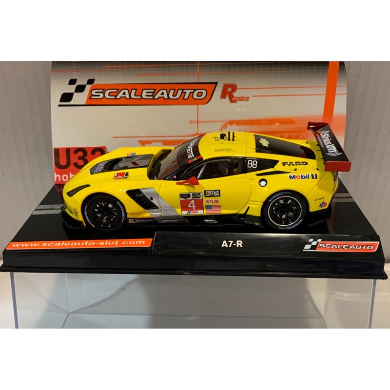 SLOT CAR SCALEAUTO SC-6161R CORVETTE C7R -4 24H DAYTONA 2015 T.MELNER-O.GAVIN