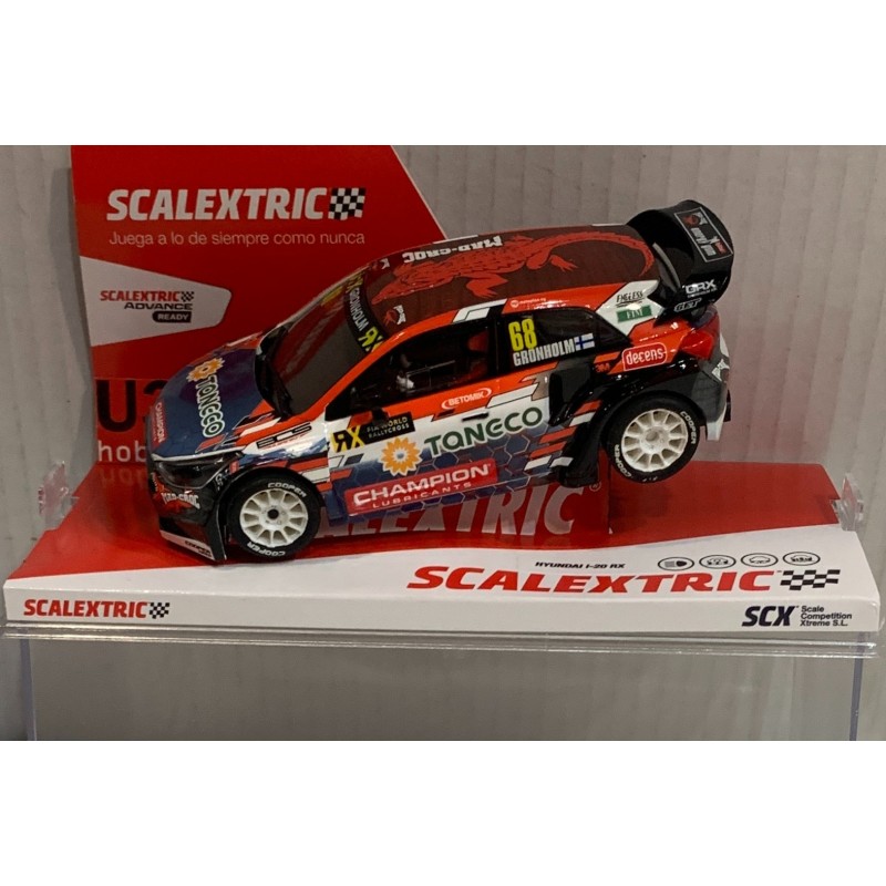 SLOT CAR SCX SCALEXTRIC U10391S300 HYUNDAI i-20 RX -68 GRONHOLM