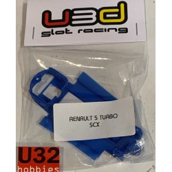 U3D CHASIS 3D RENAULT 5 TURBO LINEA AZUL SCALEXTRIC