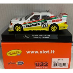 SLOT CAR SLOT.IT CA44B MERCEDES 190E -12 DTM 1992 ZOLDER JORG VAN OMMEN