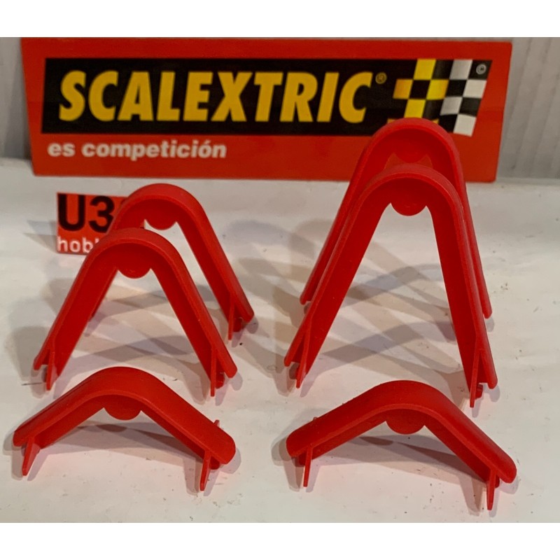 SLOT CAR SCX SCALEXTRIC COMPACT SOPORTES PARA PUENTE 6 UNIDADES