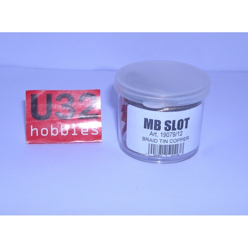 SLOT CAR MB SLOT 19080 ROLLO TRENCILLA COBRE ULTRAFINA 1M. 0.16mm ESPESOR