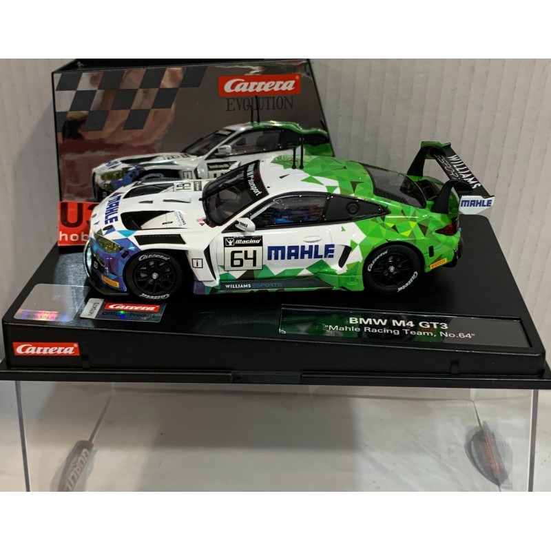 SLOT CAR CARRERA EVOLUTION 27687 BMW M4 GT3 -64 MAHLE RACING TEAM
