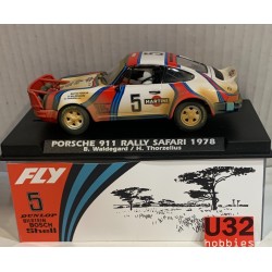 SLOT CAR FLY A2100AR PORSCHE 911 -5 RALLY SAFARI 1978 MARTINI B WALDEGARD