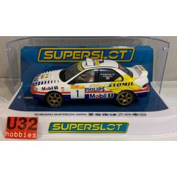 SLOT CAR SCX SUPERSLOT H4507 SUBARU IMPREZA WRX -1 1997 ERC CHAMP. SCALEXTRIC UK