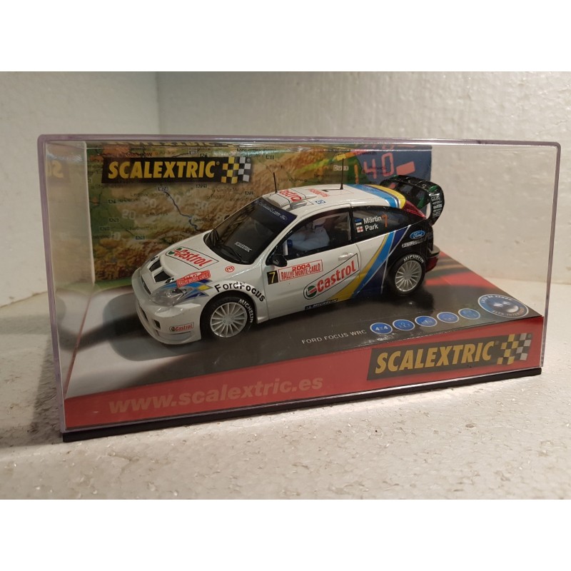 qq 6147 SCX SCALEXTRIC FORD FOCUS WRC MÄRTIN - 7 R MONTECARLO '04 *