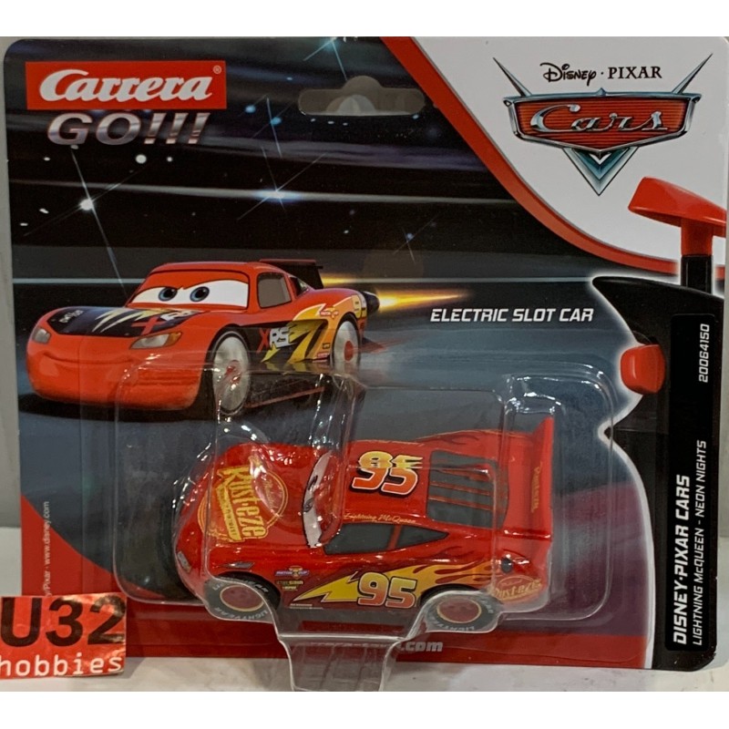 SLOT CAR CARRERA GO!!! 64150 LIGHTNING McQUEEN DISNEY PIXAR CARS NEON NIGHTS