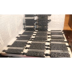 7404 SCALEXTRIC SCX TRAMO RECTA  87 mm TT RAID 8 UNIDADES NUEVAS PRIMERA SERIE *