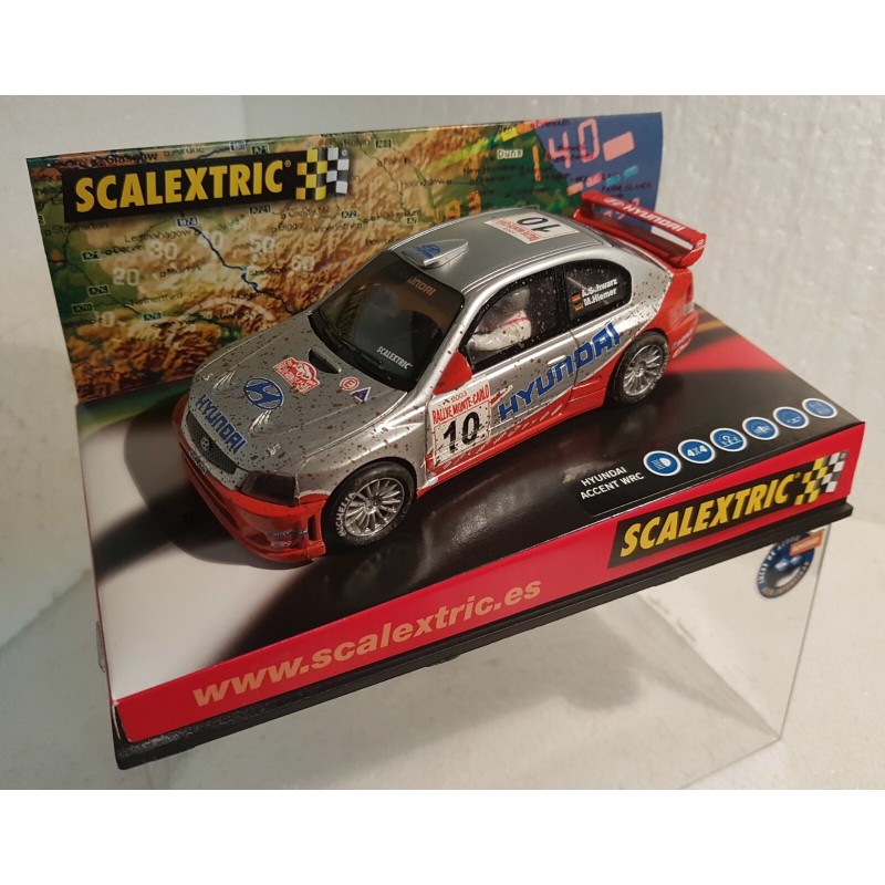 qq SCX 6120 SCALEXTRIC HYUNDAI ACCENT WRC R MONTECARLO -10 A SCHWARZ EF BARRO  *