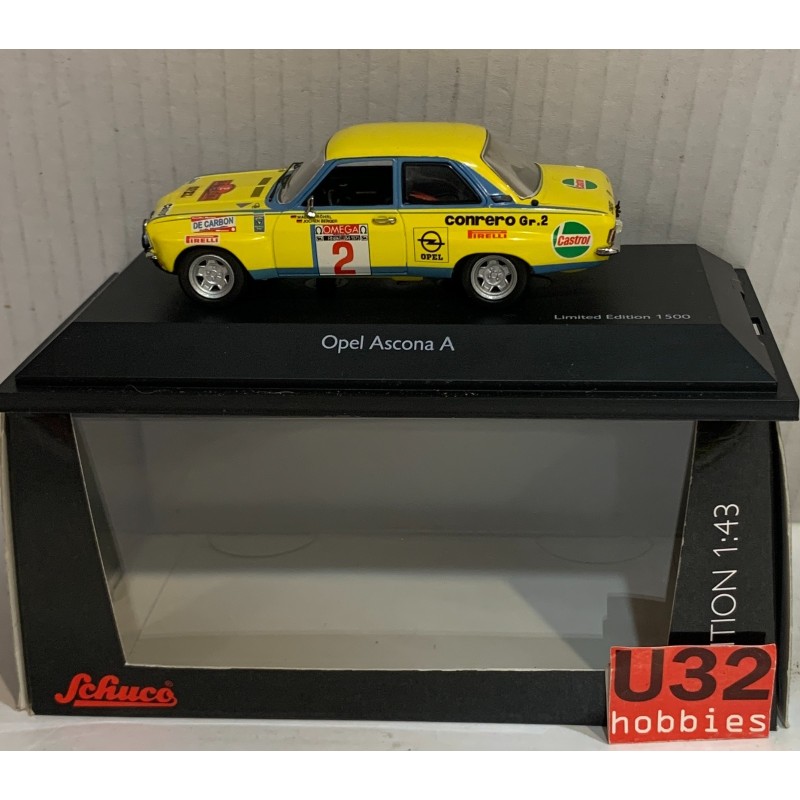 SCHUCO 02675 1/43 OPEL ASCONA A -2 CONRERO RAL WALTER ROHRL-JOCHEN BERGER-