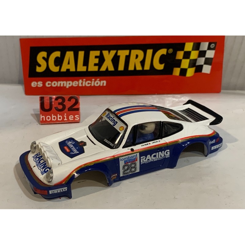 SLOT CAR SCX SCALEXTRIC ALTAYA CARROCERIA PORSCHE 911 CARRERA -28 RACING