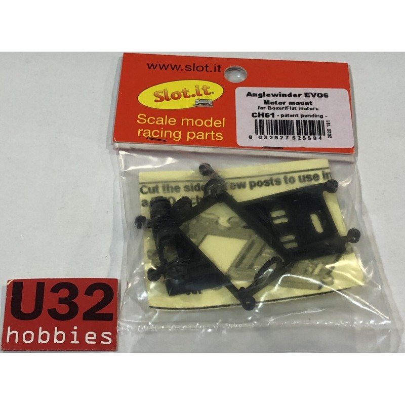 SLOT CAR SLOT.IT CH61 SOPORTE MOTOR ANGLEWINDER MOTOR MOUNT EVO6