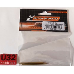 SCALEAUTO SC-1210B EJE 50mm ACERO HARD GOLD SOURFACE EJE 2.38mm 2 UNIDADES