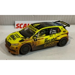 SLOT CAR SCX SCALEXTRIC U10565S300 SKODA FABIA WRC2 -1 COHETE SUAREZ-A.IGLESIAS