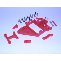SCALEAUTO SC-6537C SOPORTE MOTOR ANGLEWINDER RT3 OFFSET 0.25mm EXTRA HARD ROJO