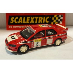 qq 6089  SCALEXTRIC MITSUBISHI LANCER E7 R MONTECARLO 02 -8 Mc RAE *