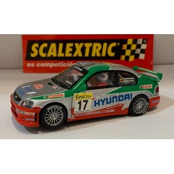 qq SCX SCALEXTRIC 6084 HYUNDAI ACCENT WRC -17 MONTECARLO 2002 A. SCHWARZ *