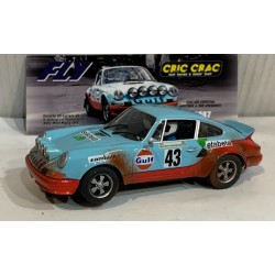 SLOT CAR FLY E2087AR PORSCHE 911 -43 RALLY MILLE MIGLIA 1979 GULF SCHIZZI BARRO