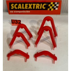 SLOT CAR SCX SCALEXTRIC COMPACT SOPORTES PARA PUENTE 6 UNIDADES