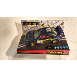 qq SCX 6099 SCALEXTRIC SUBARU IMPREZA WRC R COSTA BRAVA 02 -11 SOLBERG *