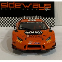 SLOT CAR RACER SIDEWAYS SWCAR01D LAMBORGHINI HURACAN GT3 -27 ORANGE TEAM LAZARUS