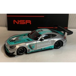 SLOT CAR NSR D0360AW MERCEDES AMG GT3 EVO -60 PETRONAS SILVER